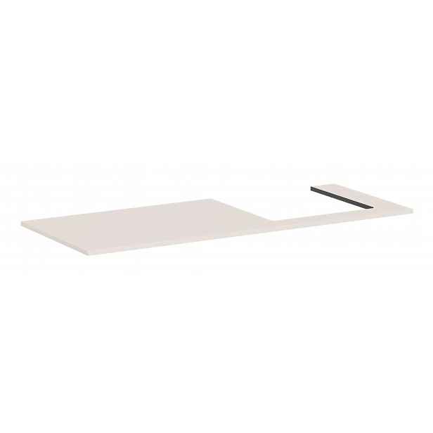 Hansgrohe Xilesa E - Deska pod umyvadlo, 138x55 cm, výřez vpravo, matná béžová 54273780