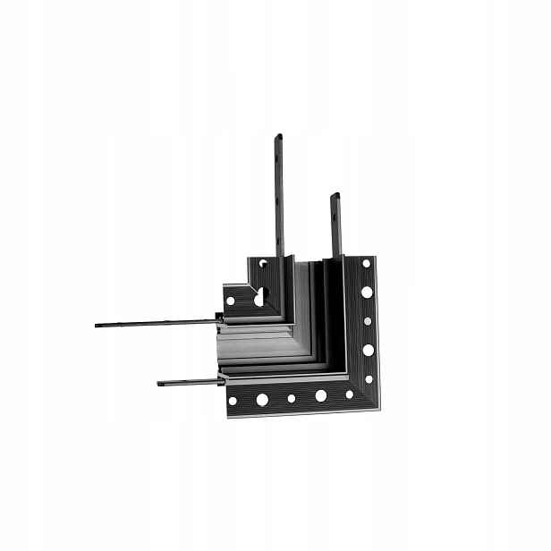 Mechanický úhelník Magnetic Černý 90° MaxLight