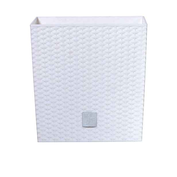 PROSPERPLAST - Květináč Rato Low 22,5cm bílý