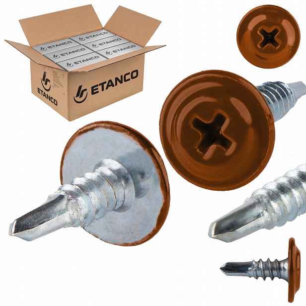 Samovrtné podložky 4,2 x 13 mm Ral 8004 2000 ks Etanco Gm-b