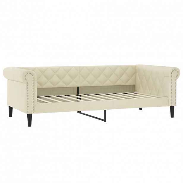 vidaXL Válenda krémová 80 x 200 cm umělá kůže