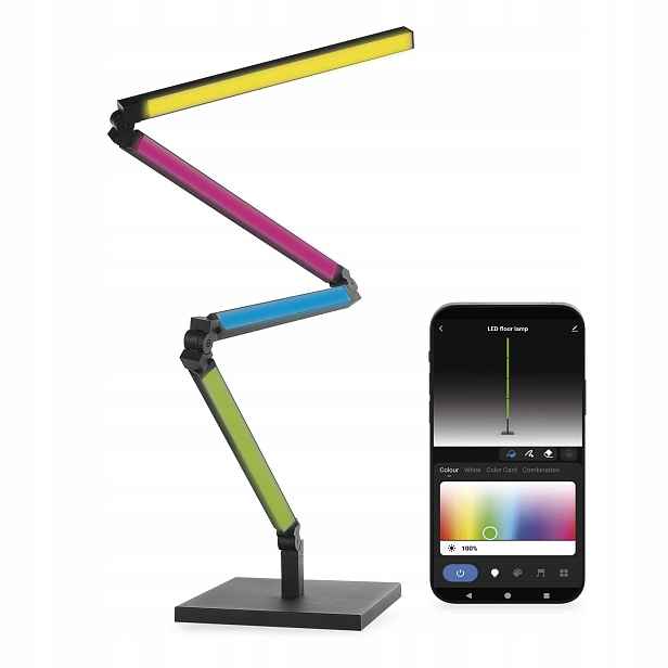 Emos GoSmart Rgbic stojací lampa WiFi, černá