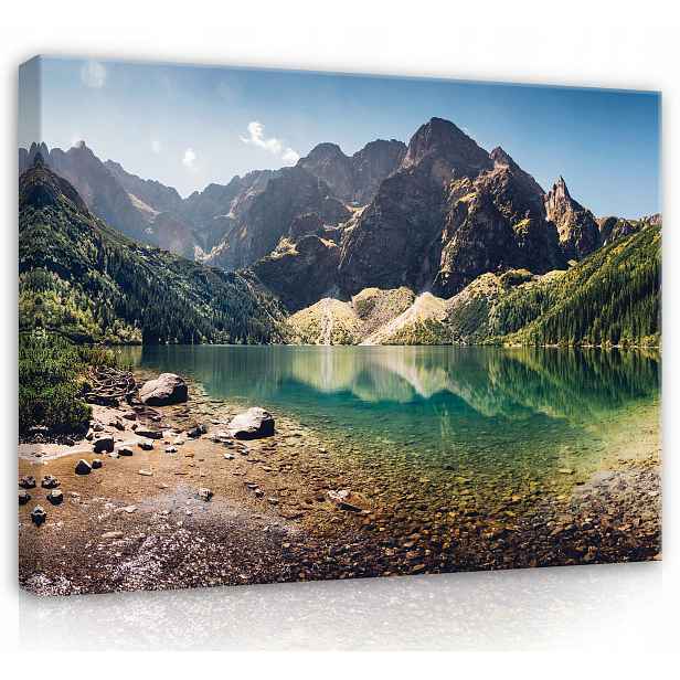 Obraz Na Plátně Canvas 100x75 Hory Jezero Krajina