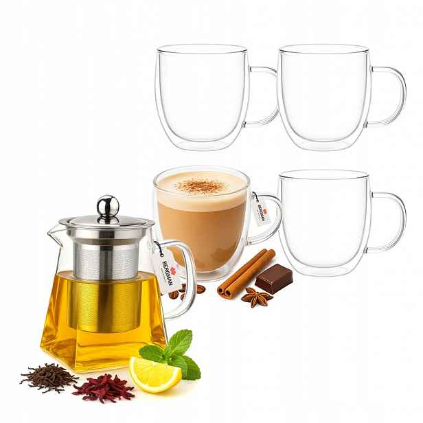 Sada Bergman – džbán 550 ml 4 termosklenice 350 ml