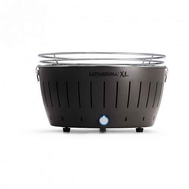 Šedý bezkouřový gril LotusGrill XL