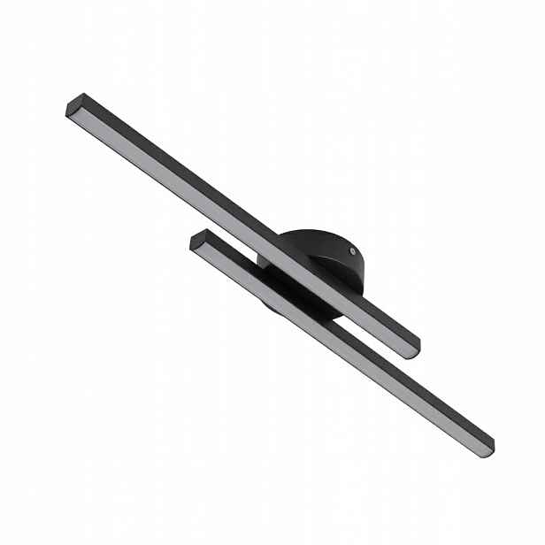Stropní Led svítidlo Plafon 60cm 17W Černé Nástěnné 3 barvy světla Moderní