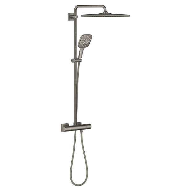 Systém sprchový termostatický Grohe Rainshower SmartActive 310 Cube kartáčovaný Hard Graphite