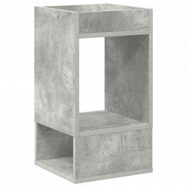 vidaXL Odkládací stolek Betonově šedá 30 x 30 x 56 cm Kompozitní dřevo