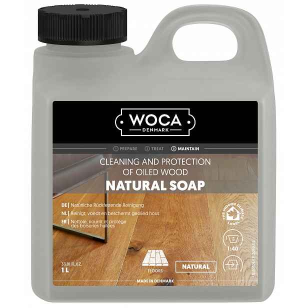 Woca Natural Soap 1L mýdlo na mytí olejovaných a voskovaných podlah