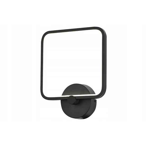 Nástěnné Led svítidlo černé čtvercové 20 cm moderní 4000K Reality
