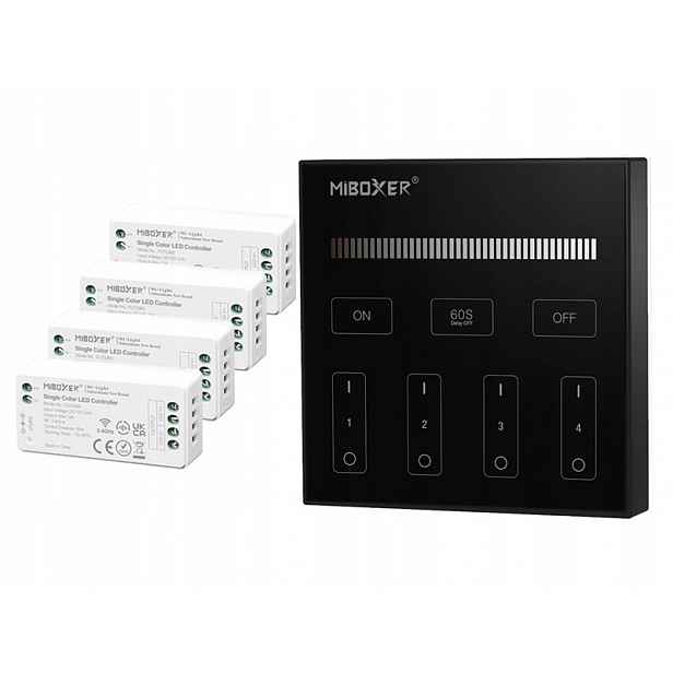 4 X Zónový Nástěnný Panel Ovladač 576W Milight