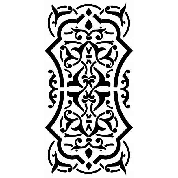 Omítací Šablona LuxBud Panel 49 pro ozdobné omítky 92 cm Dekor 3D Zeď