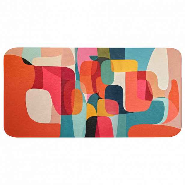 OnlyWow KOUPELNOVÁ PŘEDLOŽKA Tvary - barevné - abstraktní - letadla 120x60 cm