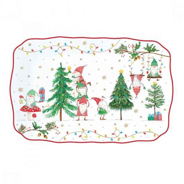 Servírovací talíř z porcelánu, 35 x 23 cm, <<READY FOR CHRISTMAS>>  -