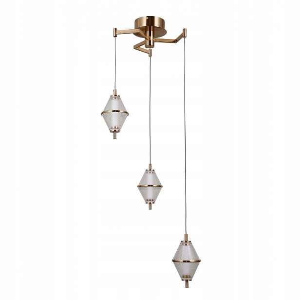 Fuente, moderní, dekorativní, zlatá závěsná Led lampa, 15W, 3000K 1108LM