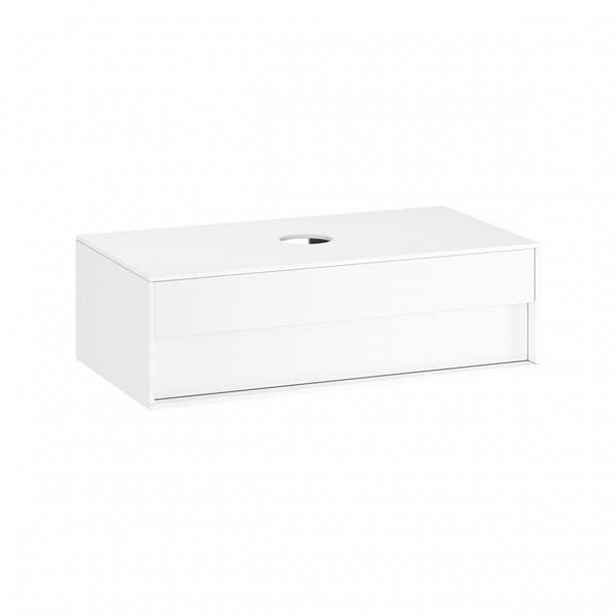 Koupelnová skříňka pod umyvadlo Ravak Step 100x30,5x54 cm Bílá/bílá lesk X000001429