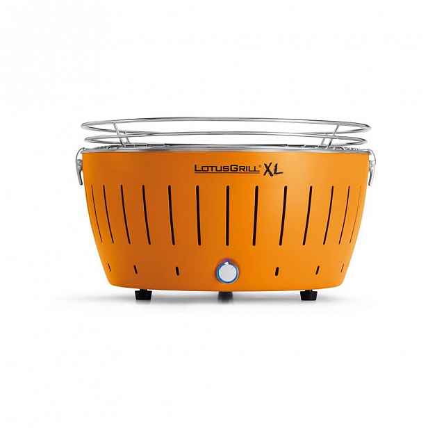 Oranžový bezkouřový gril LotusGrill XL