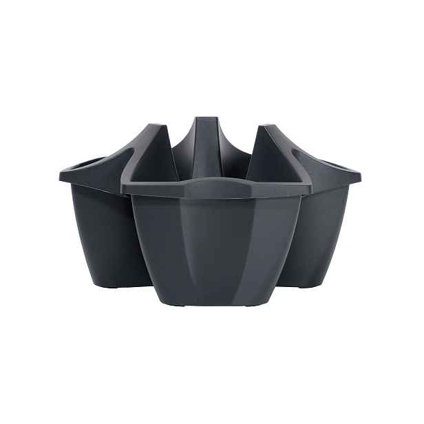 Prosperplast Květináč CROWL antracit 48 cm