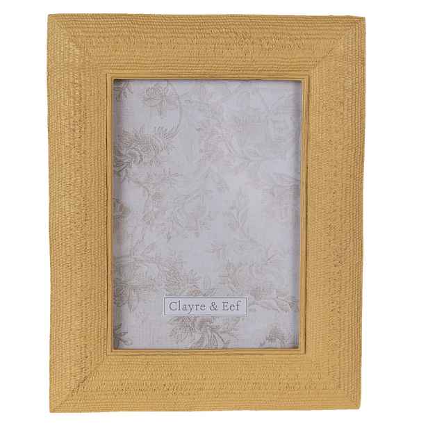 Rezavý antik fotorámeček s plastickým okrajem - 20*2*25 cm / 13*18 cm Clayre & Eef