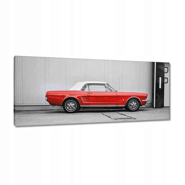 Obrazy 100x40 Červený Ford Mustang Usa