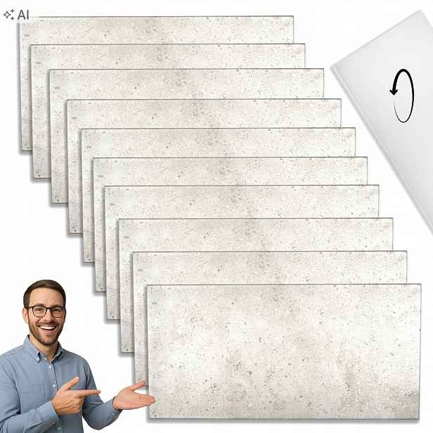 Dekorativní deska Xps 100x50 Imitace Betonu Béžově šedá Taupe 10 ks