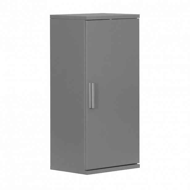 Relaxdays SKŘÍŇKA šedá závěsná do koupelny MDF 62 cm