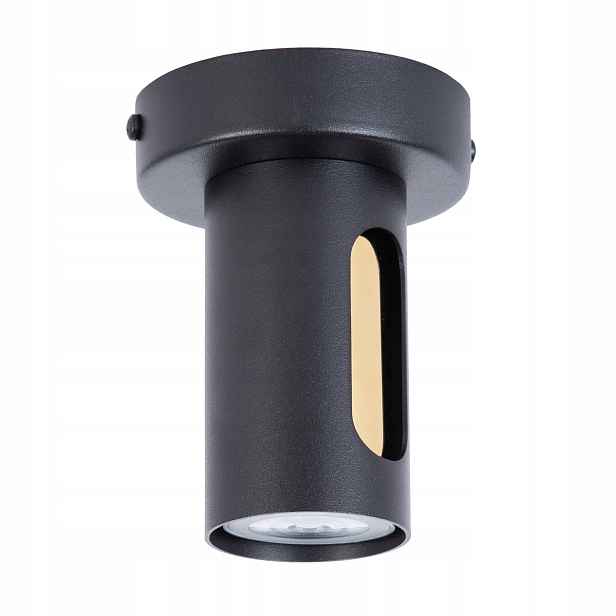 Sigma Lighting Spot stropní svítidlo černá-zlatá Ø10 cm GU10 10W Flow Moderní