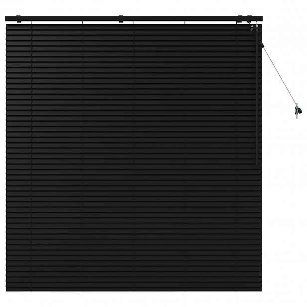 vidaXL Venet školní žaluzie Černá 155 x 160 cm 35 mm Masivní paulovnie