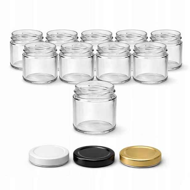 Skleněné skleničky 40 ml x 100. Křest, svatba, džem, med, dezerty. Diy!
