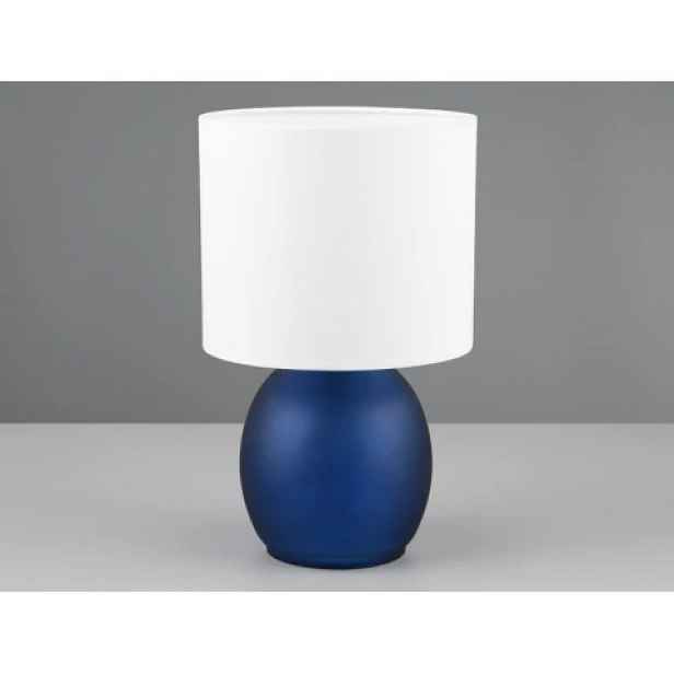 Stolní lampa Vela, modré sklo