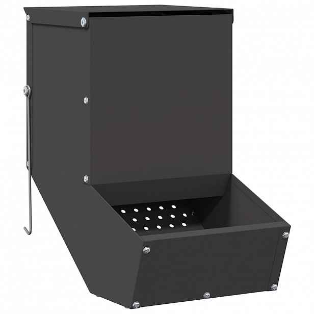 vidaXL Krmítko pro králíky Černá 17,5 x 26 x 28,5 cm 1,5 kg