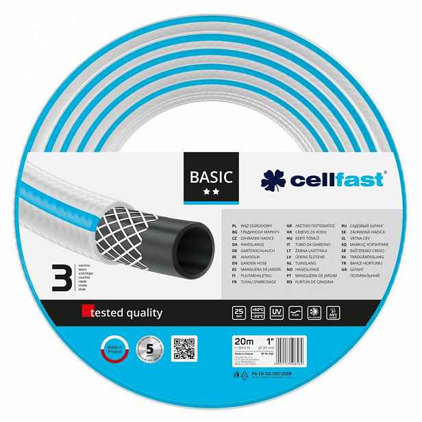 Hadice Cellfast Basic 20 M 1" 3 W