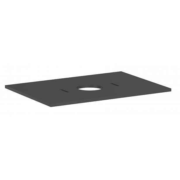 Hansgrohe Xilesa E - Deska pod umyvadlo, 78x55 cm, výřez uprostřed, matná šedá 54275760