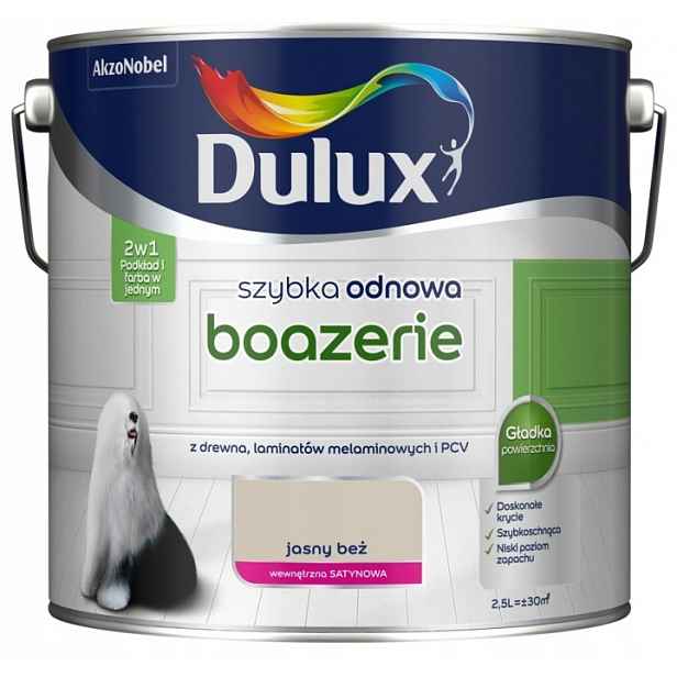 Dulux Rychlá obnova barva pro obložení Světle béžová saténová 2,5L