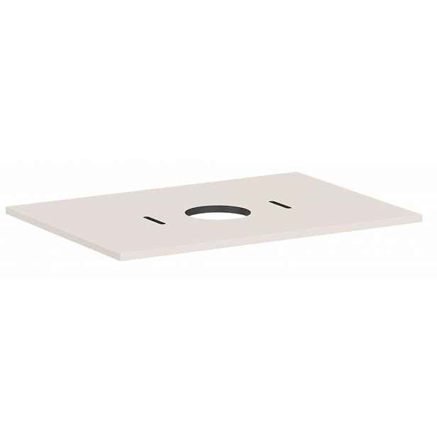 Hansgrohe Xilesa E - Deska pod umyvadlo, 78x55 cm, výřez uprostřed, matná béžová 54275780