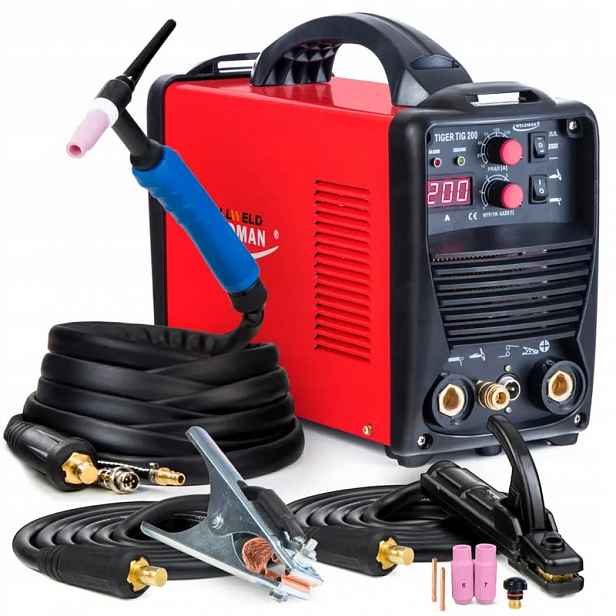 Invertorová Svářečka Weldman Tiger Tig 200 DC Hf Puls 230V 200A Igbt