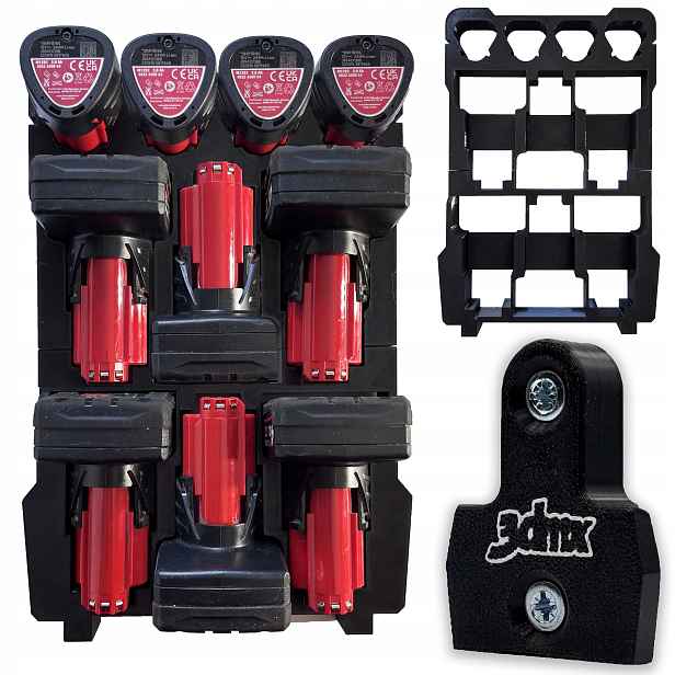 Organizér Packout pro akumulátory Milwaukee M12 10 baterií +dárek