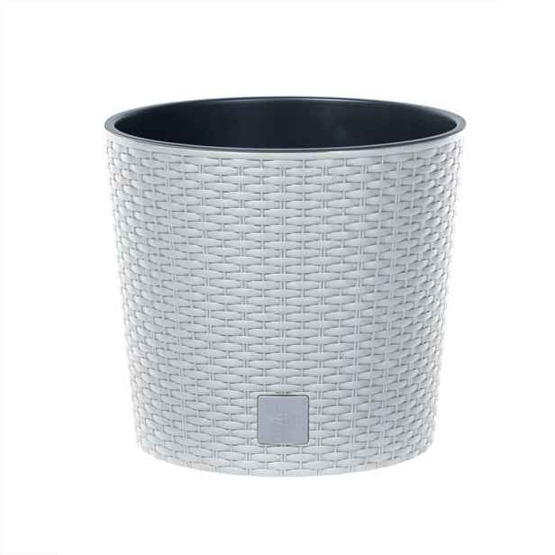 PROSPERPLAST - Květináč Rato Round 25cm bílý