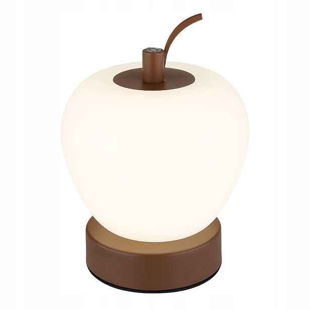 Stolní Led lampa Hnědá 16,5cm Nabíjecí Baterie Globo Lighting