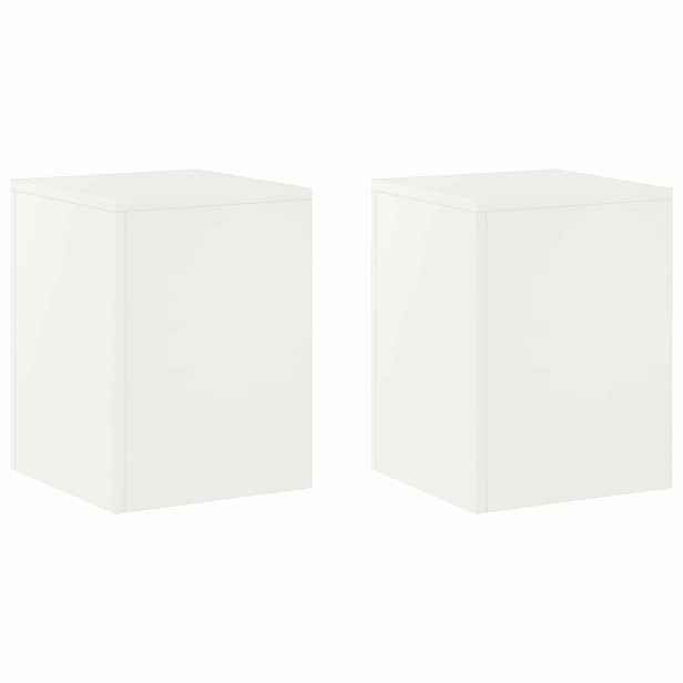 vidaXL Stojan na rostliny 2 pcs Bílá 30 x 30 x 40 cm Ocel