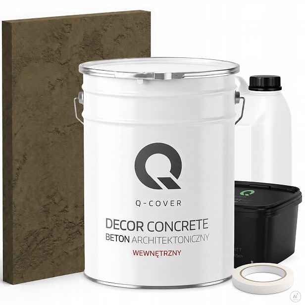 Vnitřní Architektonický Beton Khaki Set Tmavý F456 19 kg 10 m2