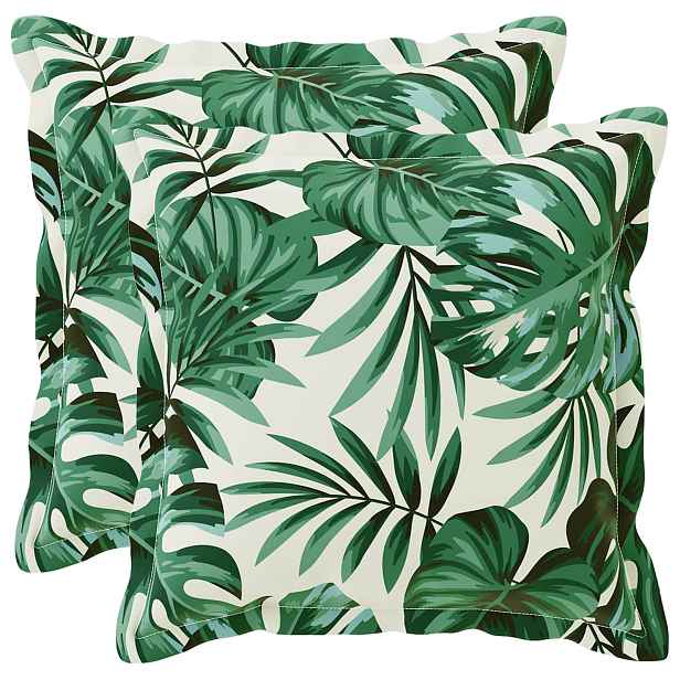 vidaXL Polštář List s polštářem HOUTEN 2 ks Vzor listů Polyester