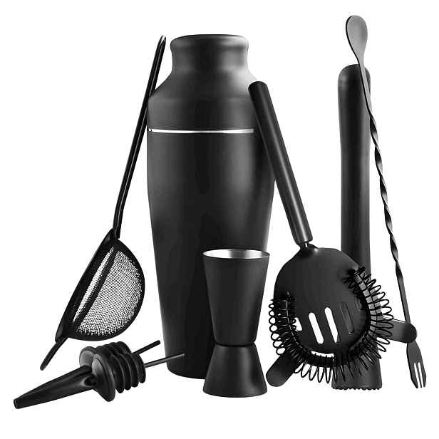 Apt DA98C Barmanský set 8-dílný, černý