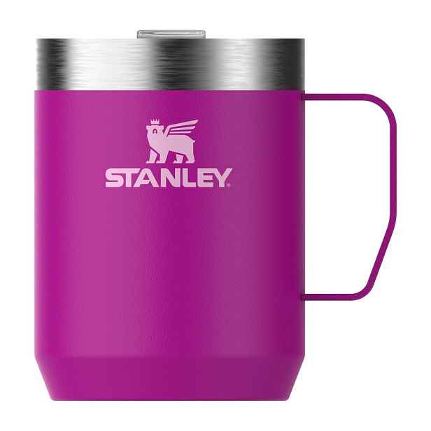 Růžový termo hrnek z nerezové oceli 230 ml Stay-Hot Camp Mug Violet Blossom – Stanley