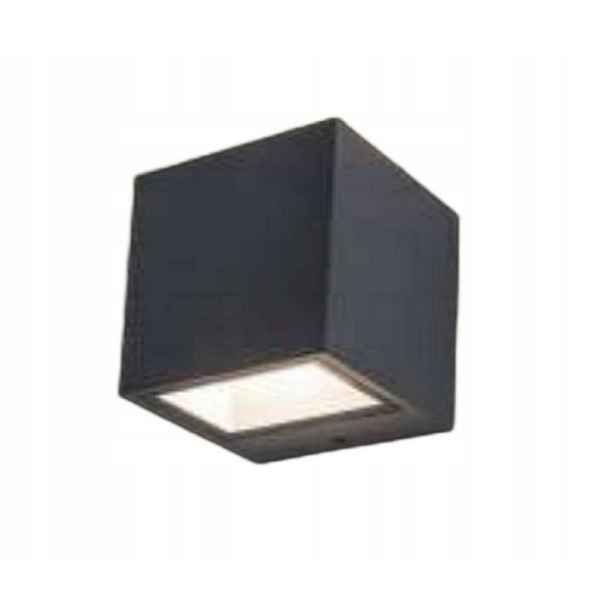 Fasádní lampa venkovní nástěnné horní a spodní část černá, moderní Lutec