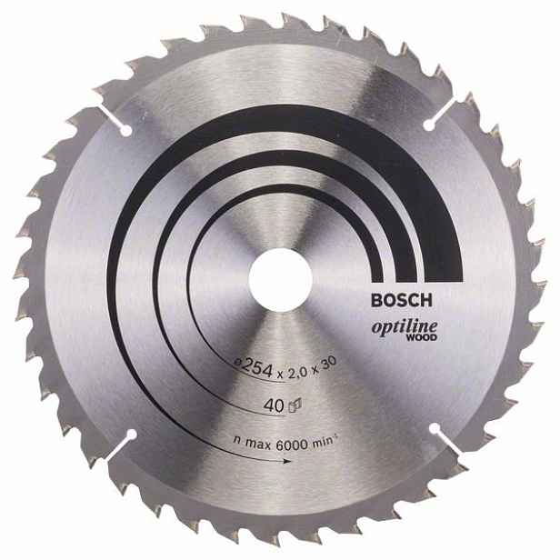 Kotouč pilový Bosch Optiline Wood 254×30×2 mm 40 z.