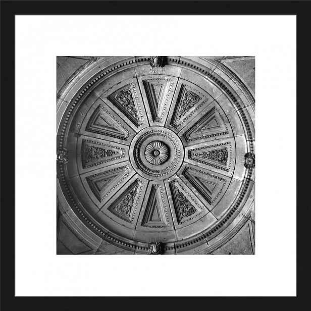 Rámovaný obraz 30x30 cm, černobílý
