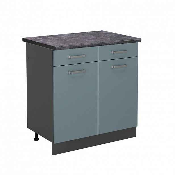 Vicco SPODNÍ SKŘÍŇKA KUCHYŇSKÉ LINKY R-Line Modrošedá 80 cm , PD Antracit