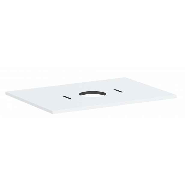 Hansgrohe Xilesa E - Deska pod umyvadlo, 78x55 cm, výřez uprostřed, matná bílá 54275700