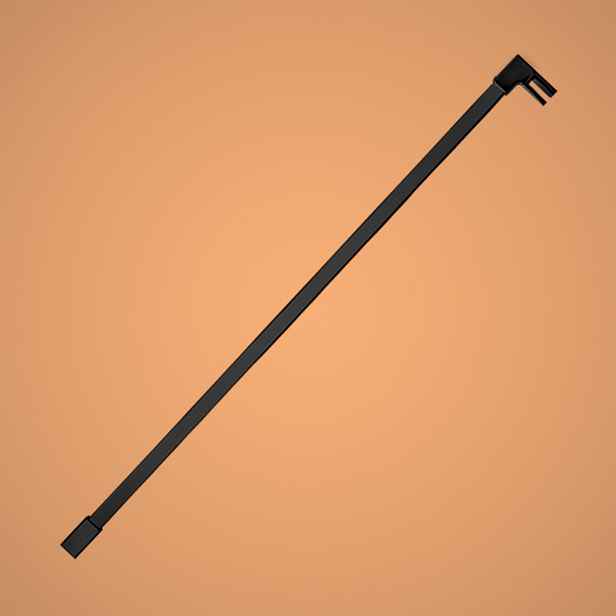 OASIS BLACK T4 120cm rozpěrná tyčka rovná hranatá